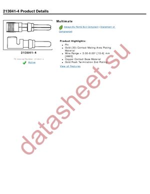 213841-4 datasheet  